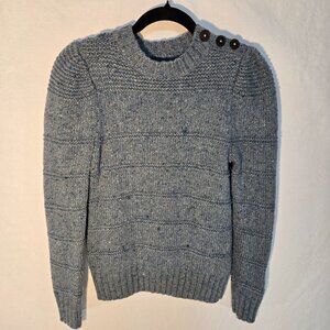 Rebecca Taylor LA VIE Teal Thick Soft Comfy Merino Wool Sweater Size M LIKE NEW!